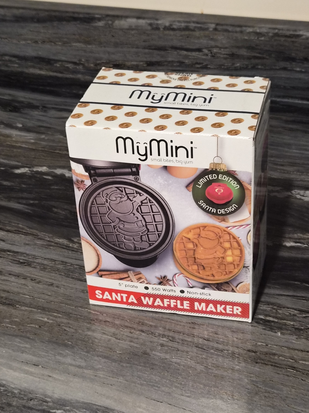 Santa Waffle Maker - Black